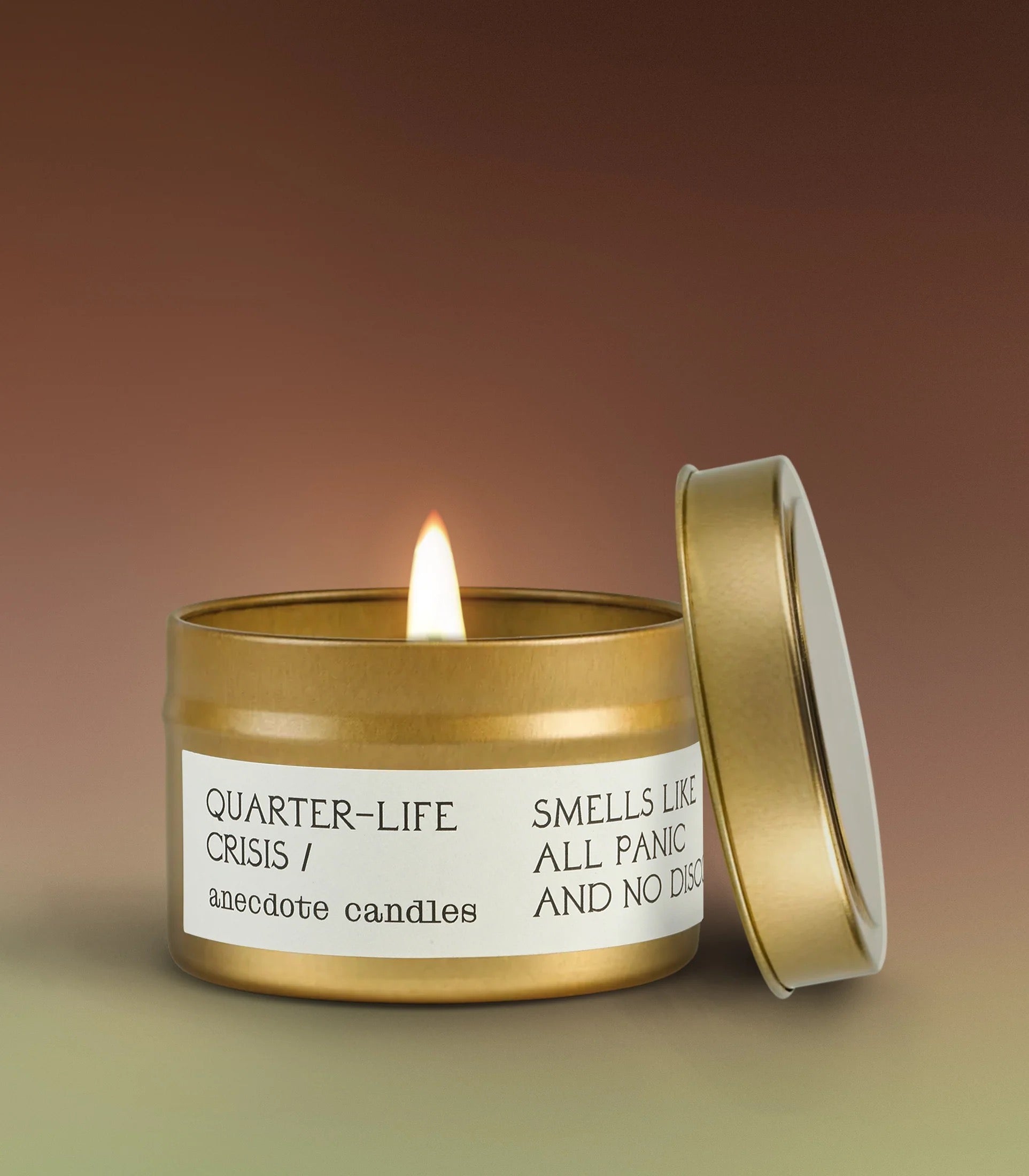 Quarter-life Crisis in Travel Tin - candles photo