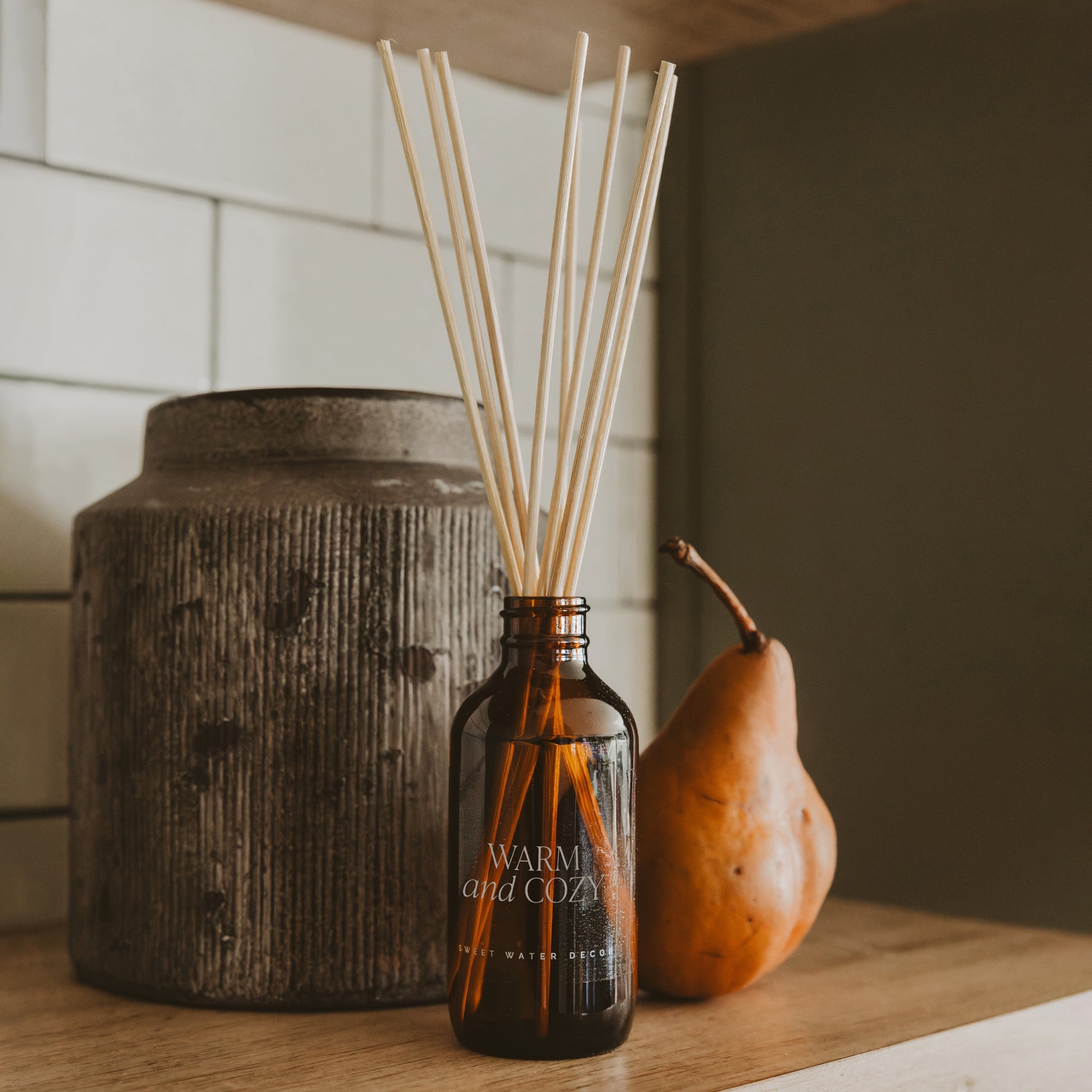 Warm and Cozy Amber Reed Diffuser in - Reed Diffusers photo