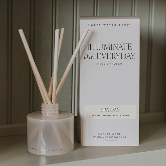 Spa Day White Translucent Tinted Glass Jar Reed Diffuser in - Reed Diffusers photo