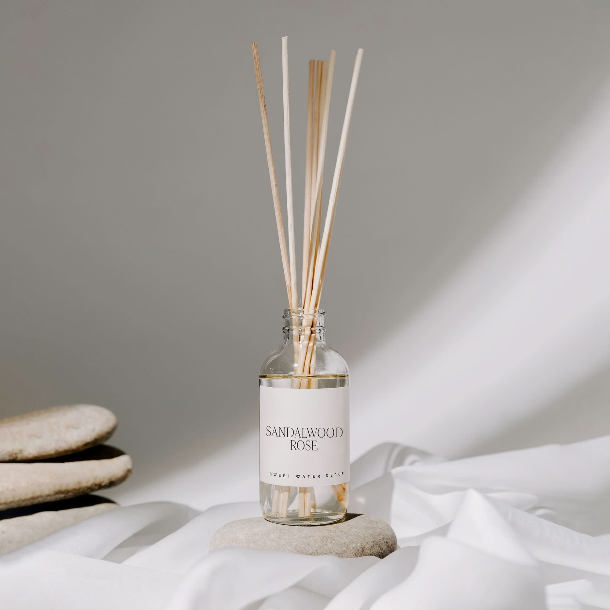 Sandalwood Rose Clear Reed Diffuser in - Reed Diffusers photo