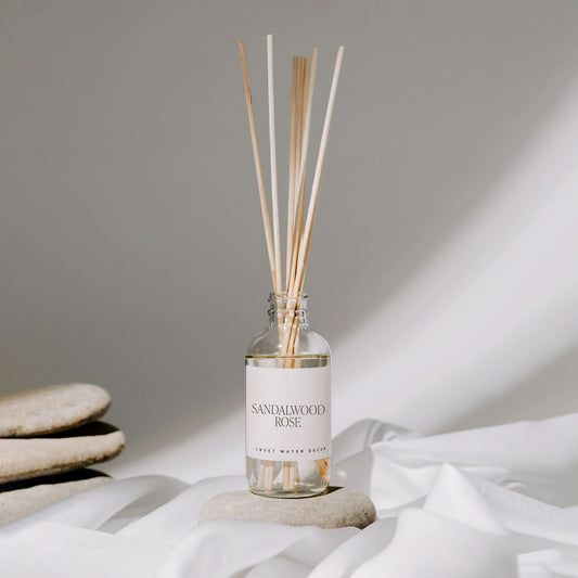 Sandalwood Rose Clear Reed Diffuser in - Reed Diffusers photo
