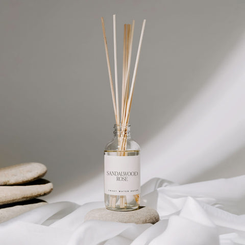 Sandalwood Rose Clear Reed Diffuser in - Reed Diffusers photo