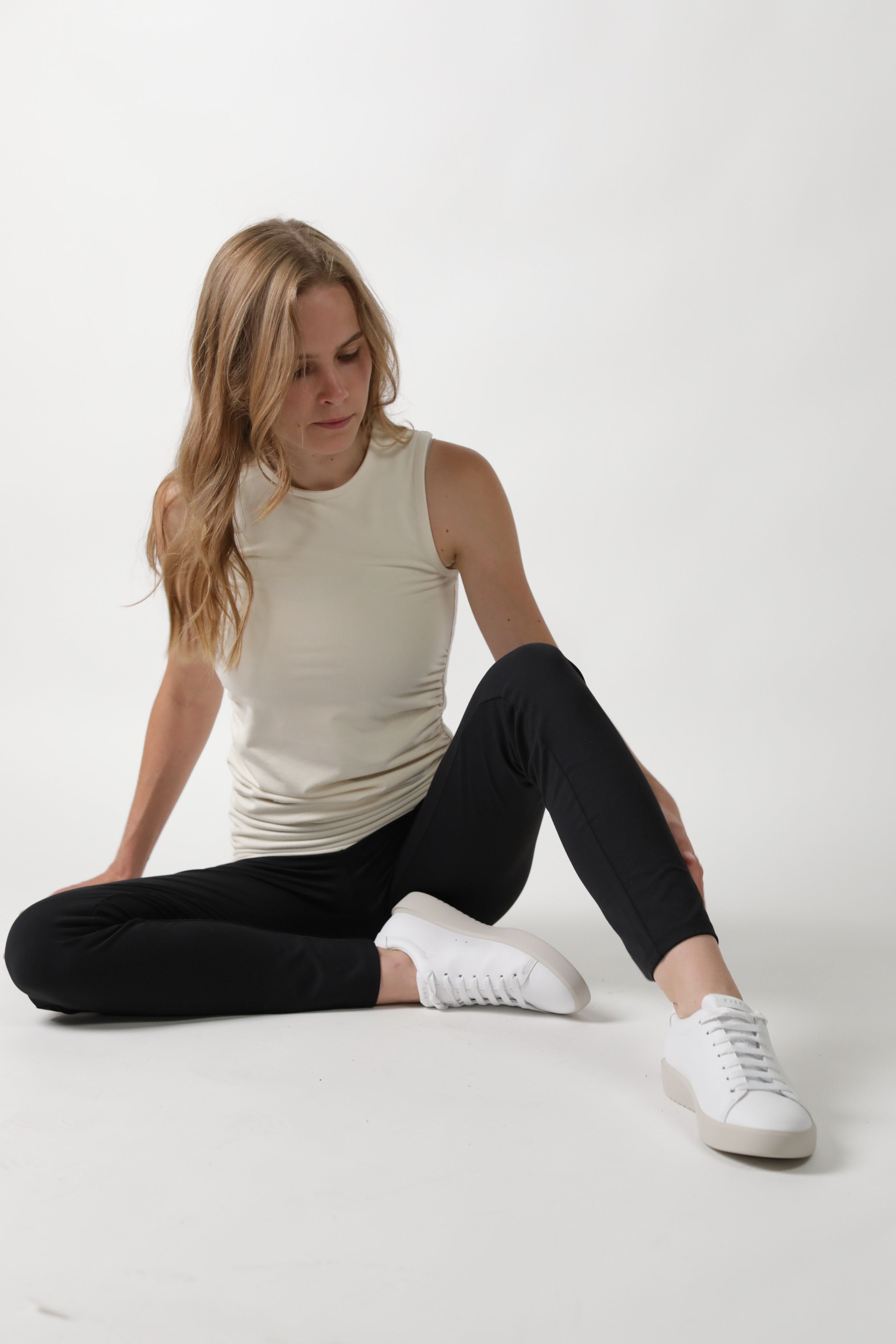 BLAIR || HIGH NECK MATERNITY TANK in - photo
