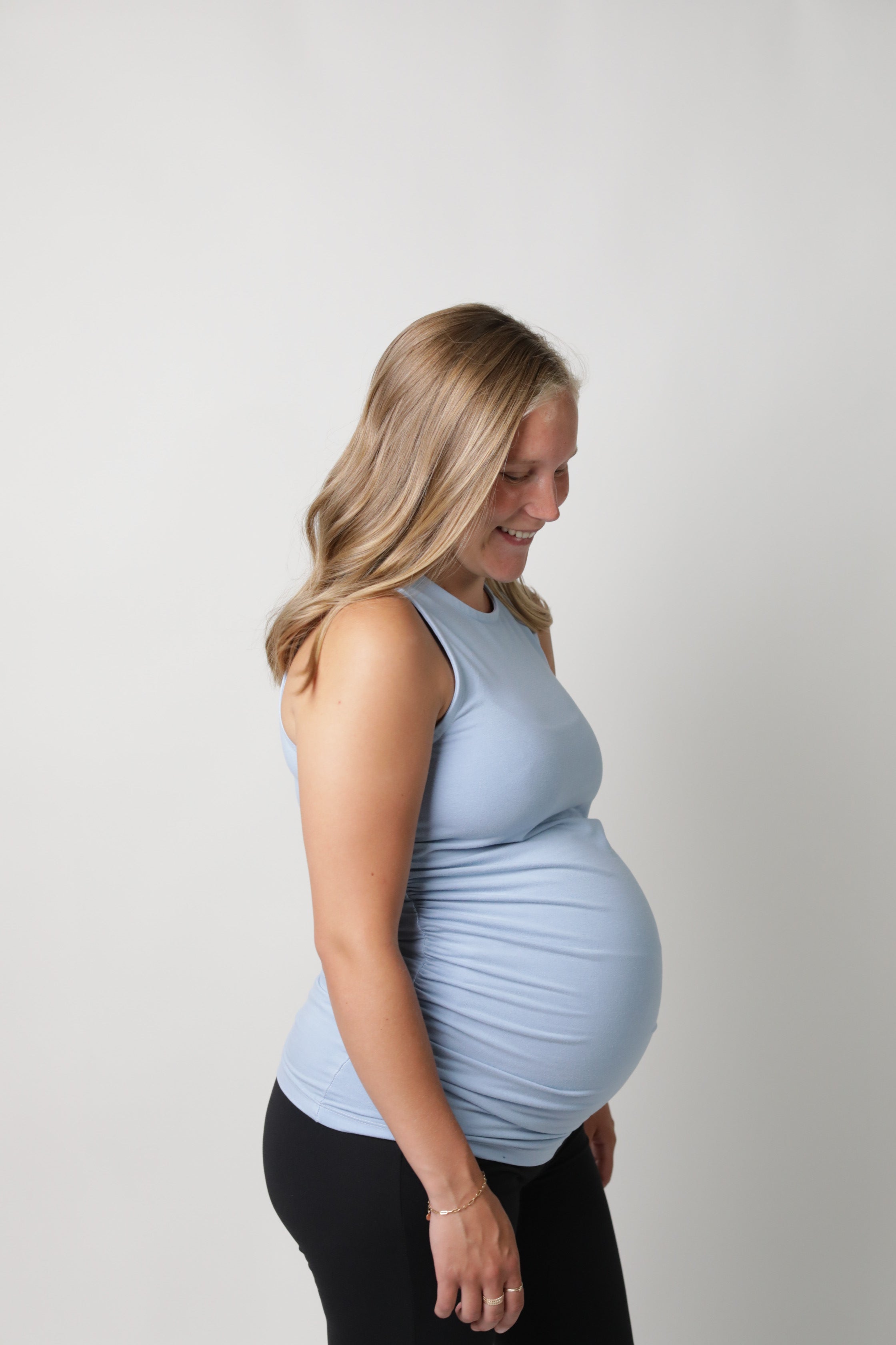 BLAIR || HIGH NECK MATERNITY TANK in - photo