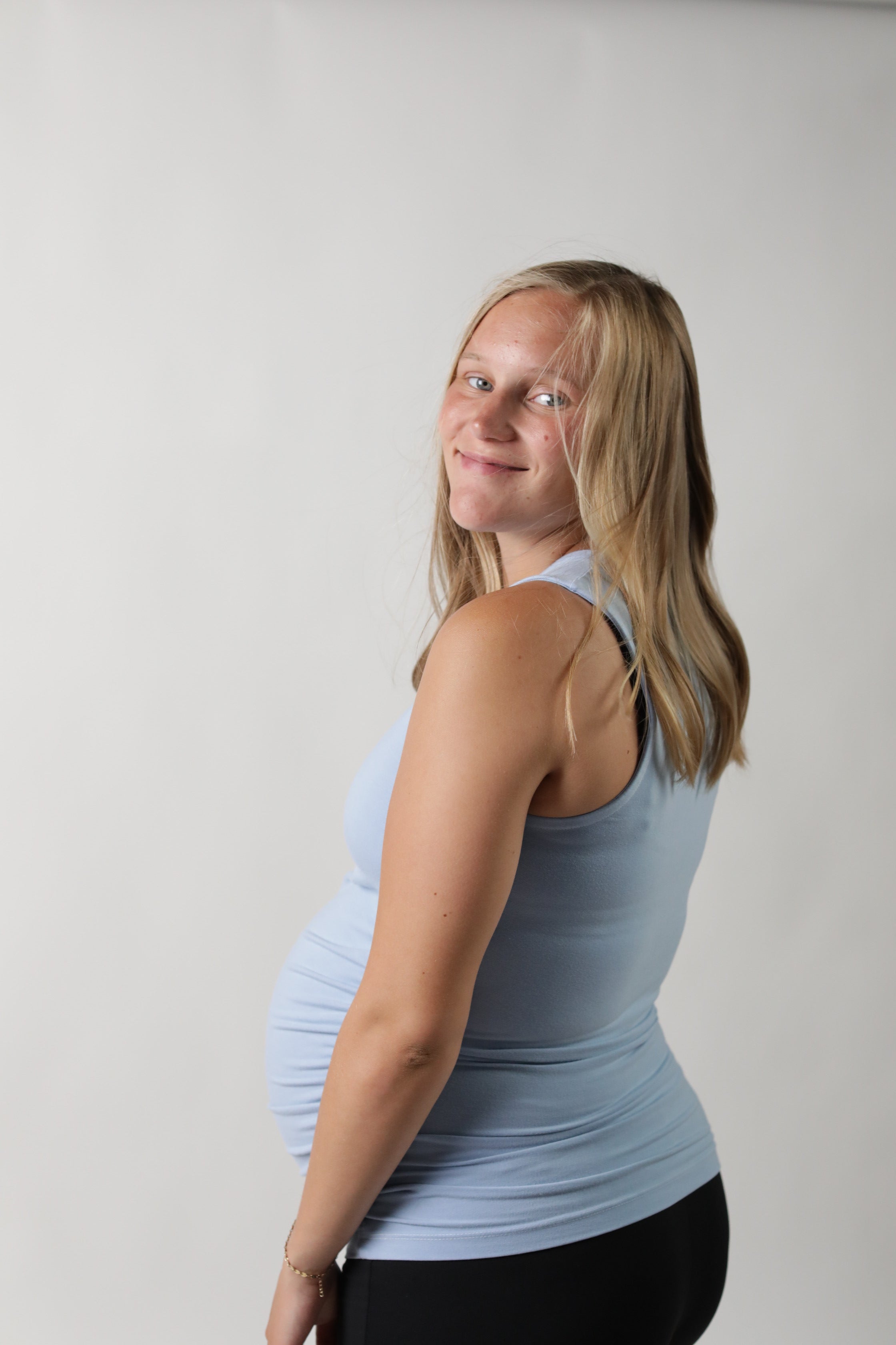 BLAIR || HIGH NECK MATERNITY TANK in - photo