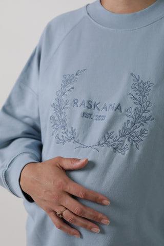 ELLE || ORGANIC COTTON MATERNITY CREW NECK PULLOVER in - photo
