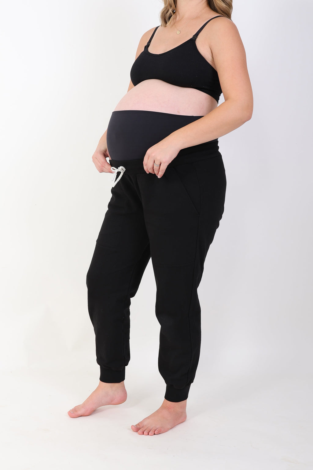 ELLE || ORGANIC COTTON MATERNITY JOGGER in - photo