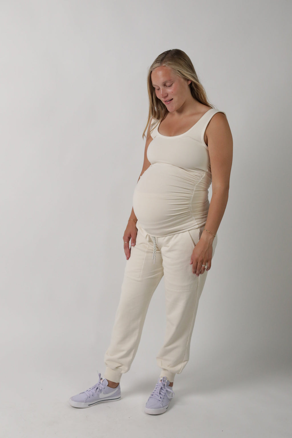 FRANKIE || SCOOP NECK MATERNITY TANK in - photo