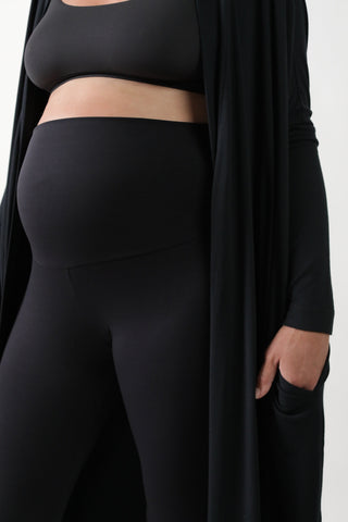 GOLDIE || LONG SLEEVE LOUNGEWEAR MATERNITY ROBE in - photo