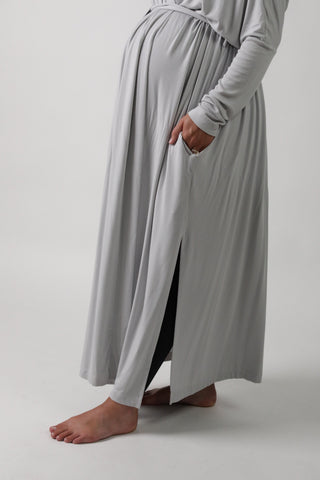 GOLDIE || LONG SLEEVE LOUNGEWEAR MATERNITY ROBE in - photo