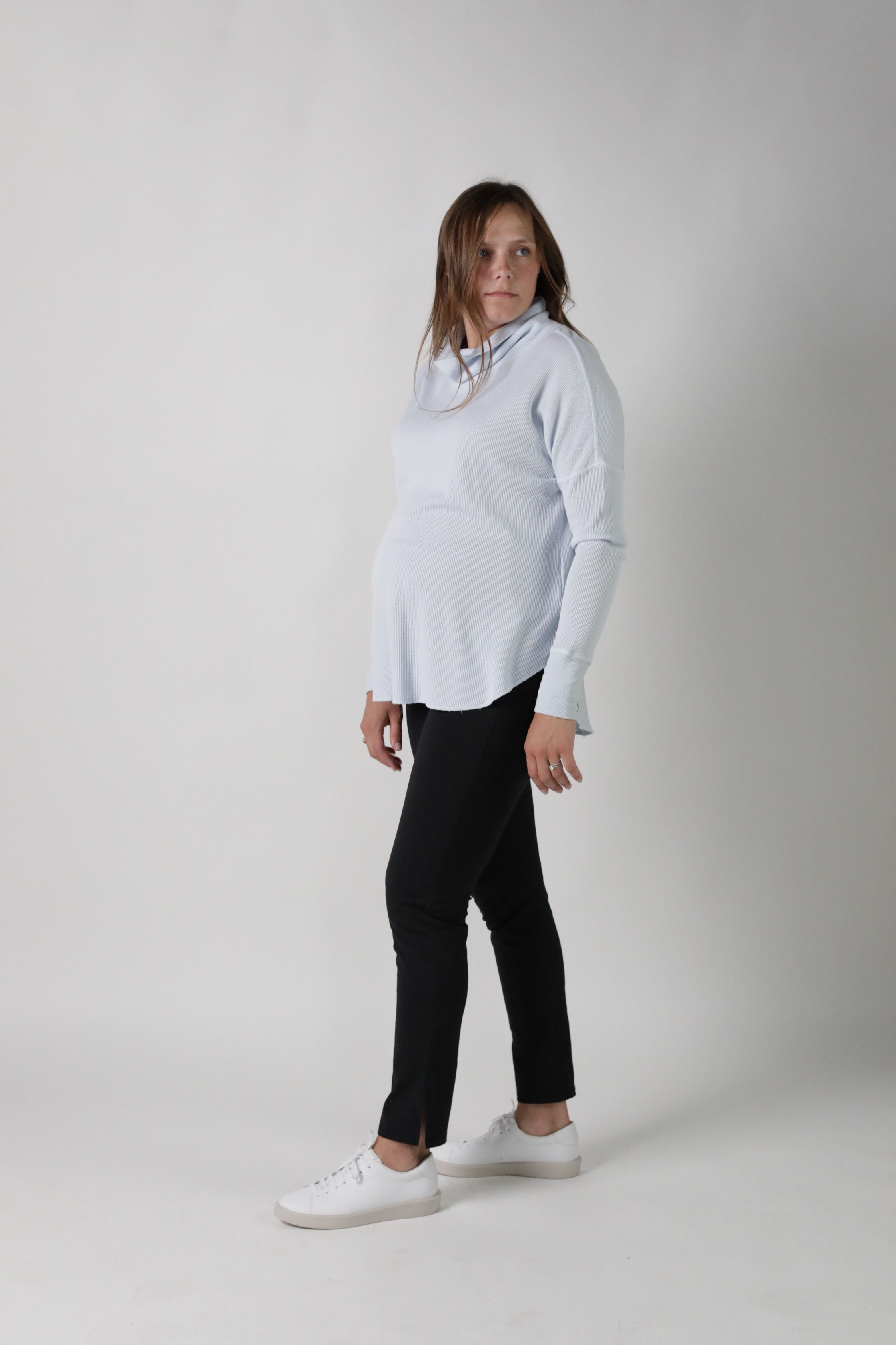 SILEA™ Everyday Style Side Slit Hi-Rise Maternity Legging in - photo