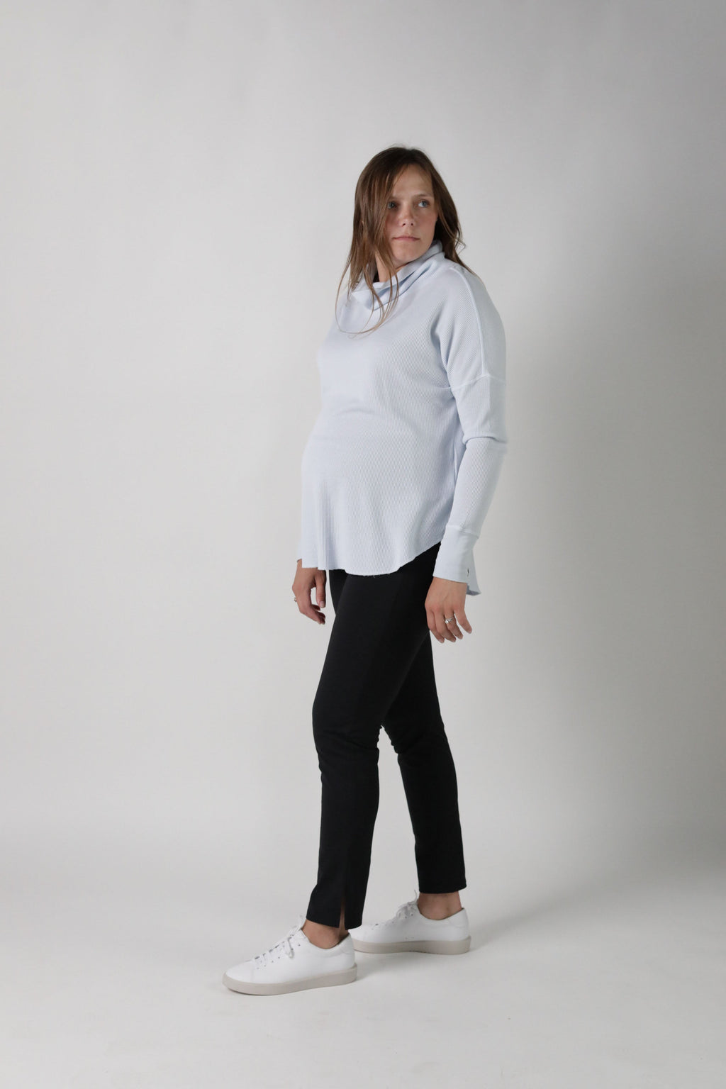 SILEA™ Everyday Style Side Slit Hi-Rise Maternity Legging in - photo