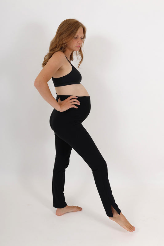 SILEA™ Everyday Style Side Slit Hi-Rise Maternity Legging in - photo