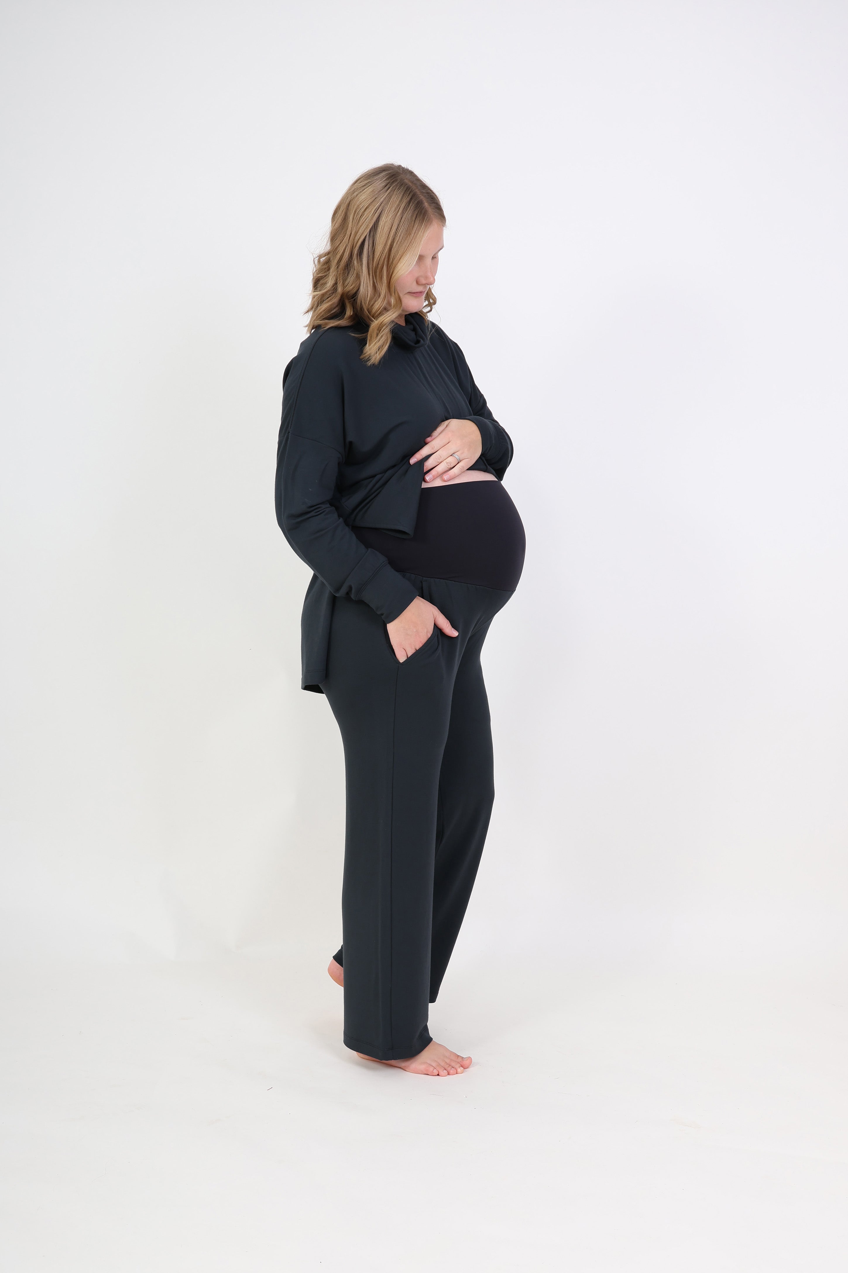 RUBY || MODAL SPANDEX MATERNITY LOUNGEWEAR PANT in - photo