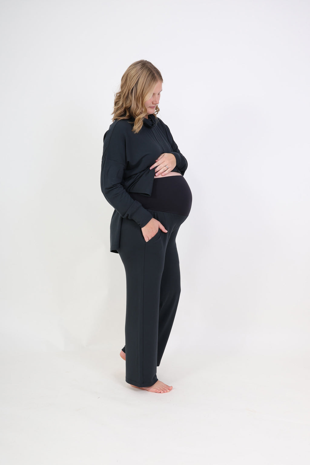 RUBY || MODAL SPANDEX MATERNITY LOUNGEWEAR PANT in - photo