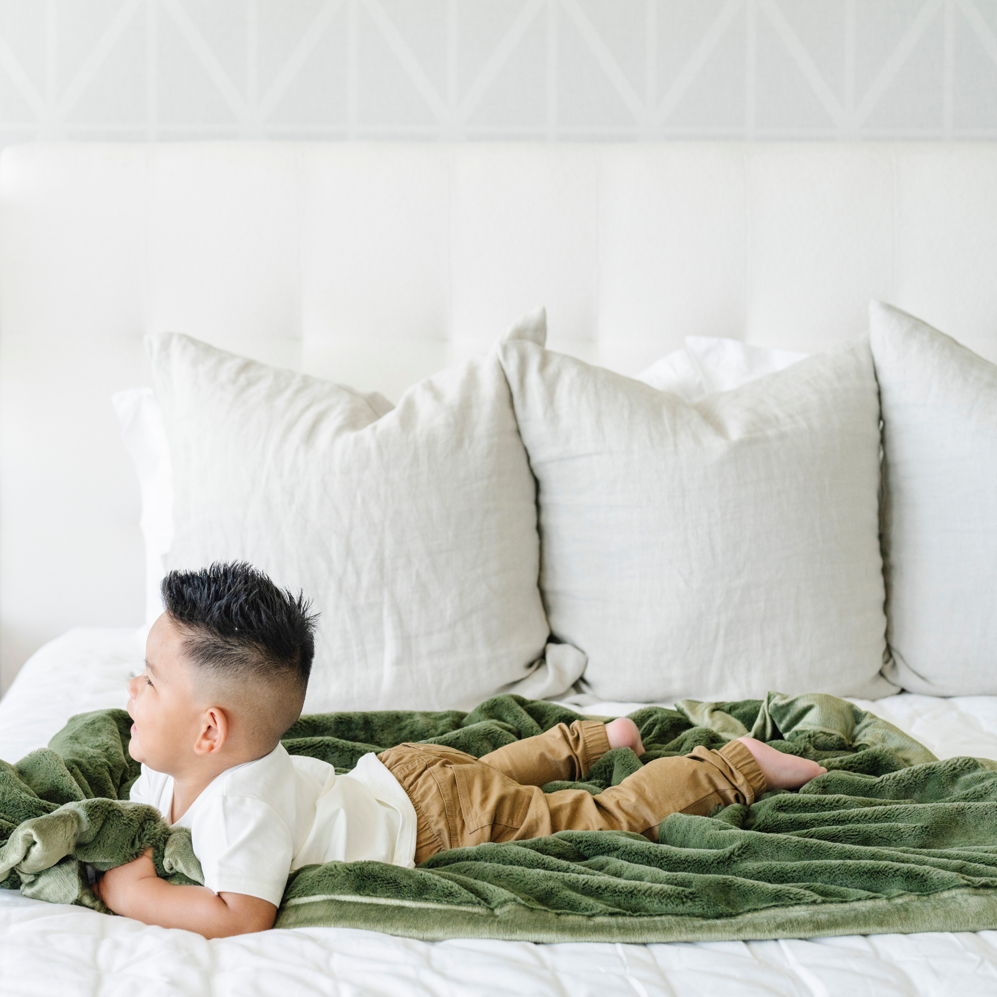 LUSH RECEIVING BLANKETS in Fern - Receiving Blanket photo