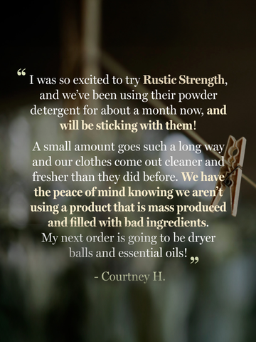Rustic Strength Powder Laundry Detergent