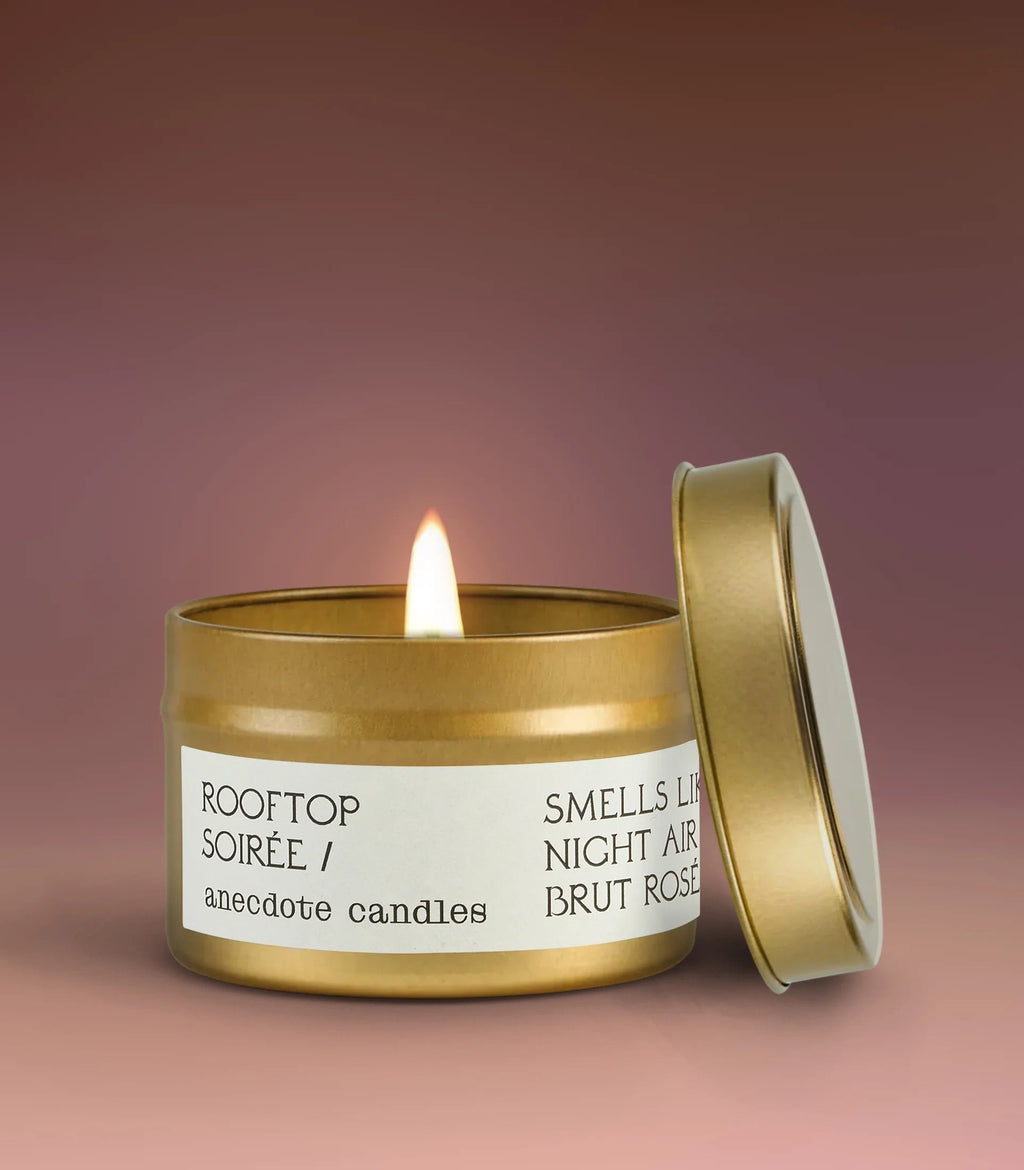 Rooftop Soirée in Travel Tin - candles photo