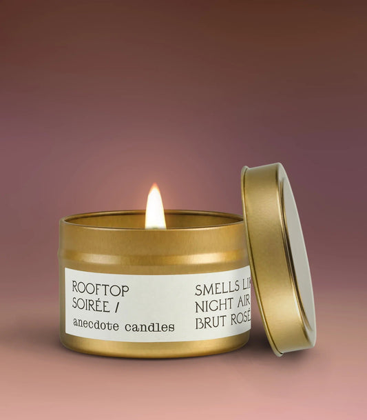 Rooftop Soirée in Travel Tin - candles photo