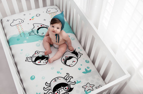 Dive In Organic Standard Size Crib Sheet in - Crib sheets photo