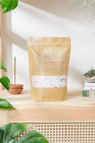 Organic Rose Salt Soak / Epsom Salt Soak / Pink Himalayan Sea Salt / Rose Absolut / Spa Gift / Butter Me Up Organics in - Bath photo