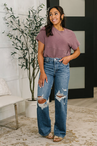 Roseanne High Waist Rigid Magic Column Straight Destricted + Adjustable WS Tabs in - Womens photo