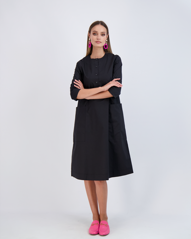 Shirt Dress With Pockets in - Ladies Dress photo
