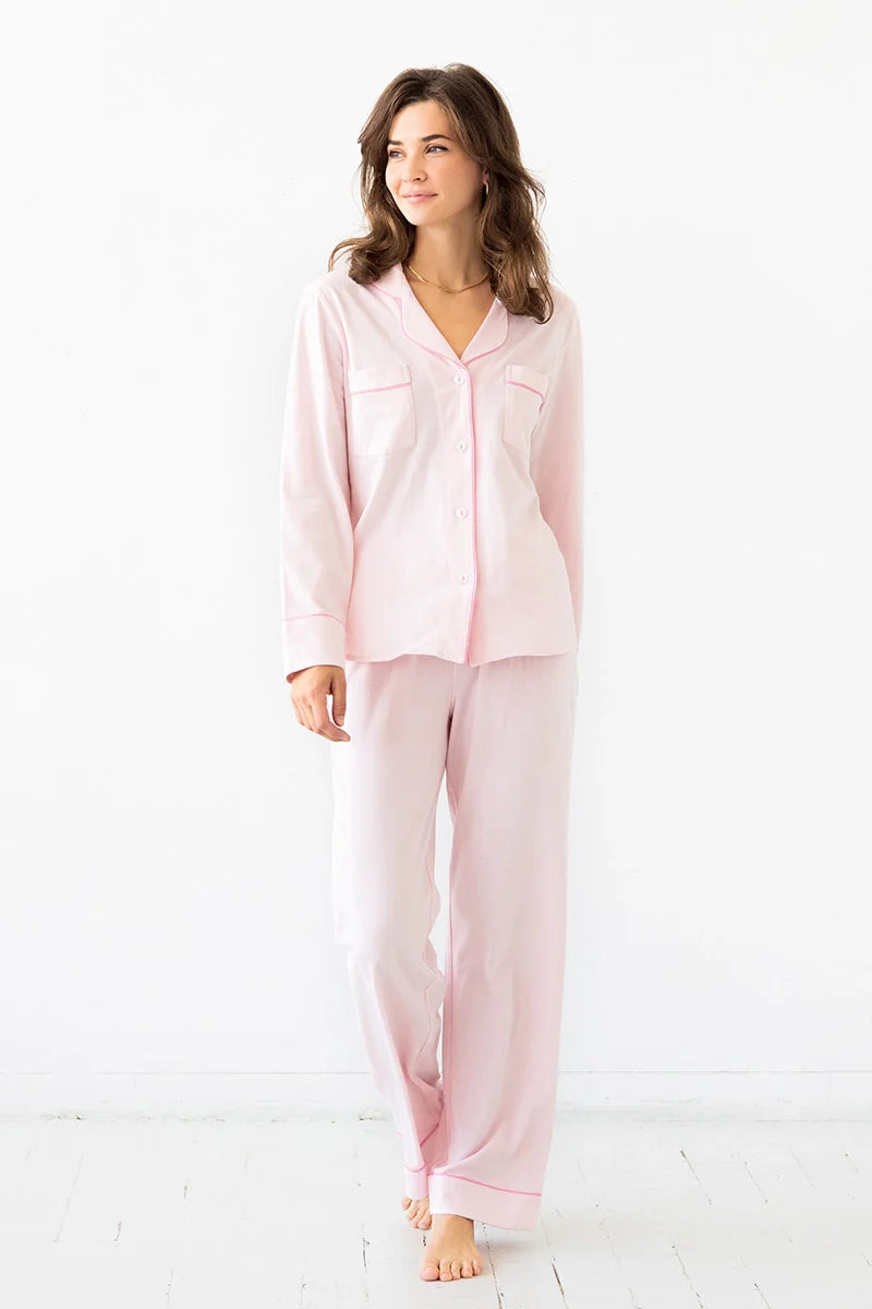 Classic Luxury Pajamas in Brushed Pima Cotton in - PAJAMAS photo