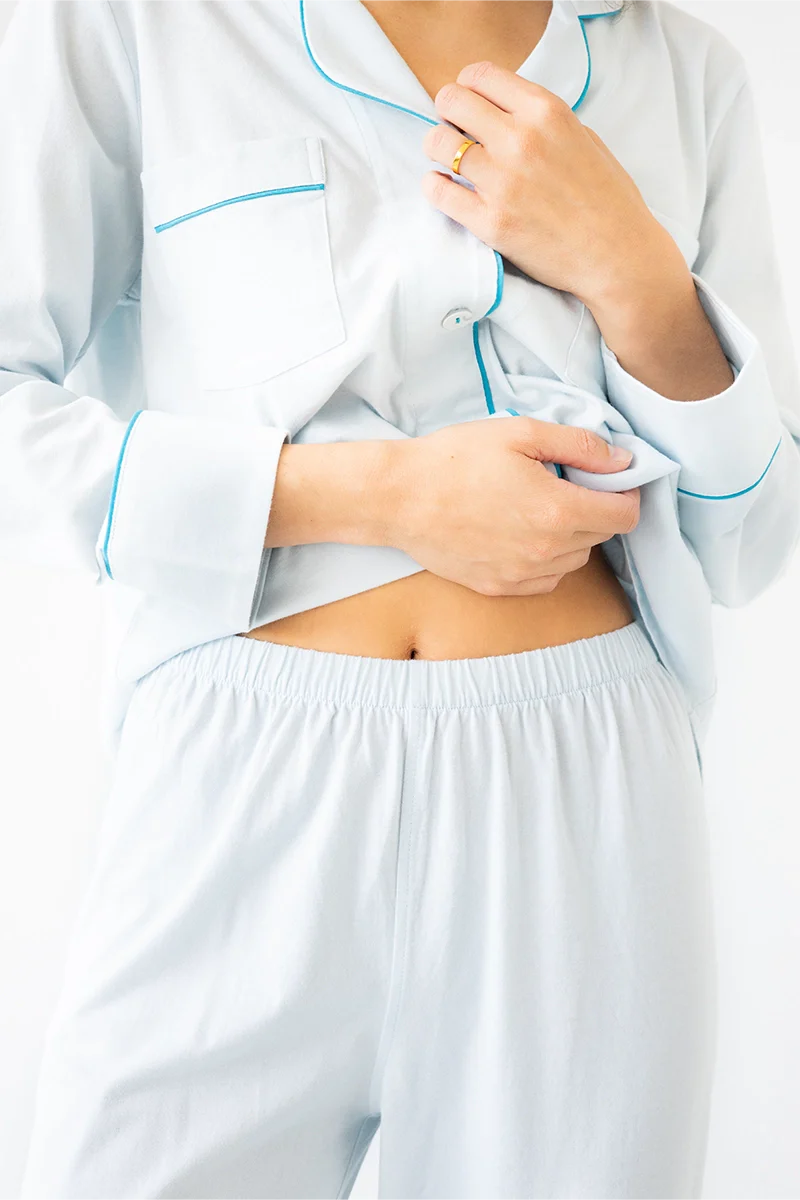 Classic Luxury Pajamas in Brushed Pima Cotton in - PAJAMAS photo