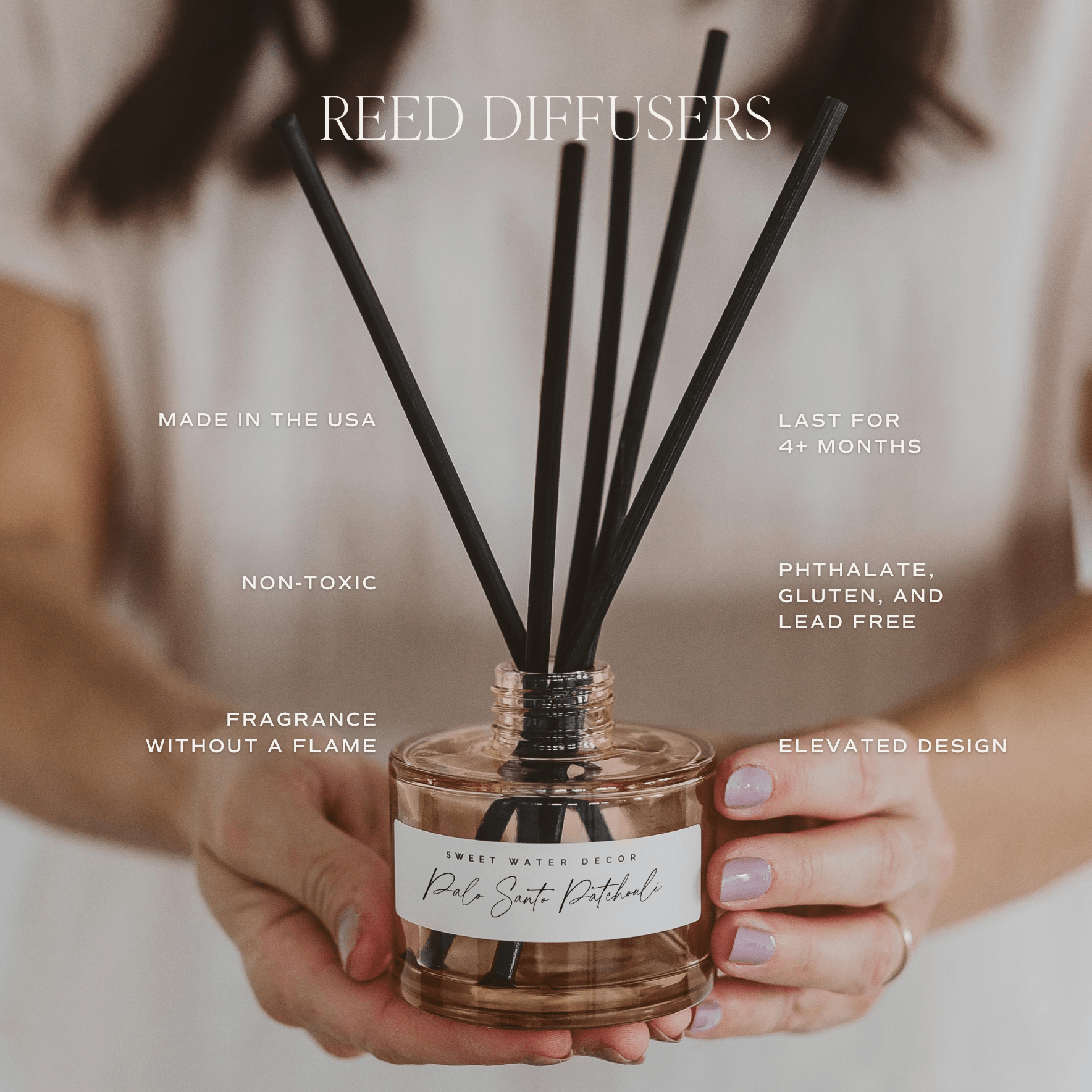 Hello Fall Tinted Glass Jar Reed Diffuser in - Reed Diffusers photo