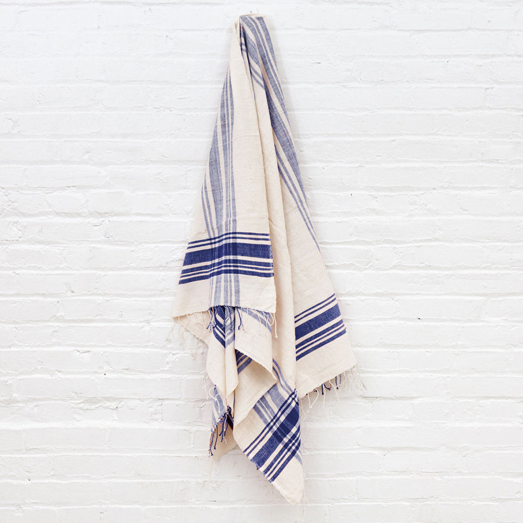 Cabin Hatch Cotton Bath Towel in Navy - Bath Towels & Washcloths photo