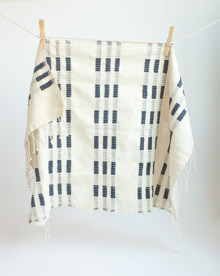 Soho Cotton Hand Towel in Navy - Kitchen Towels photo