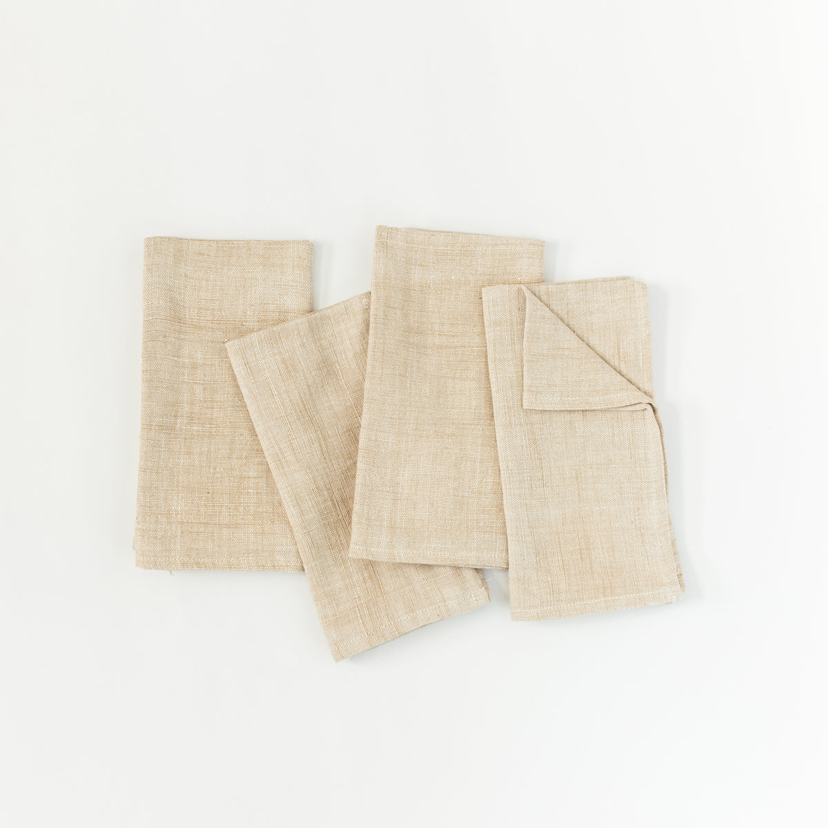 Petra Cotton Napkin in Beige Set of 4 - Cloth Napkins photo