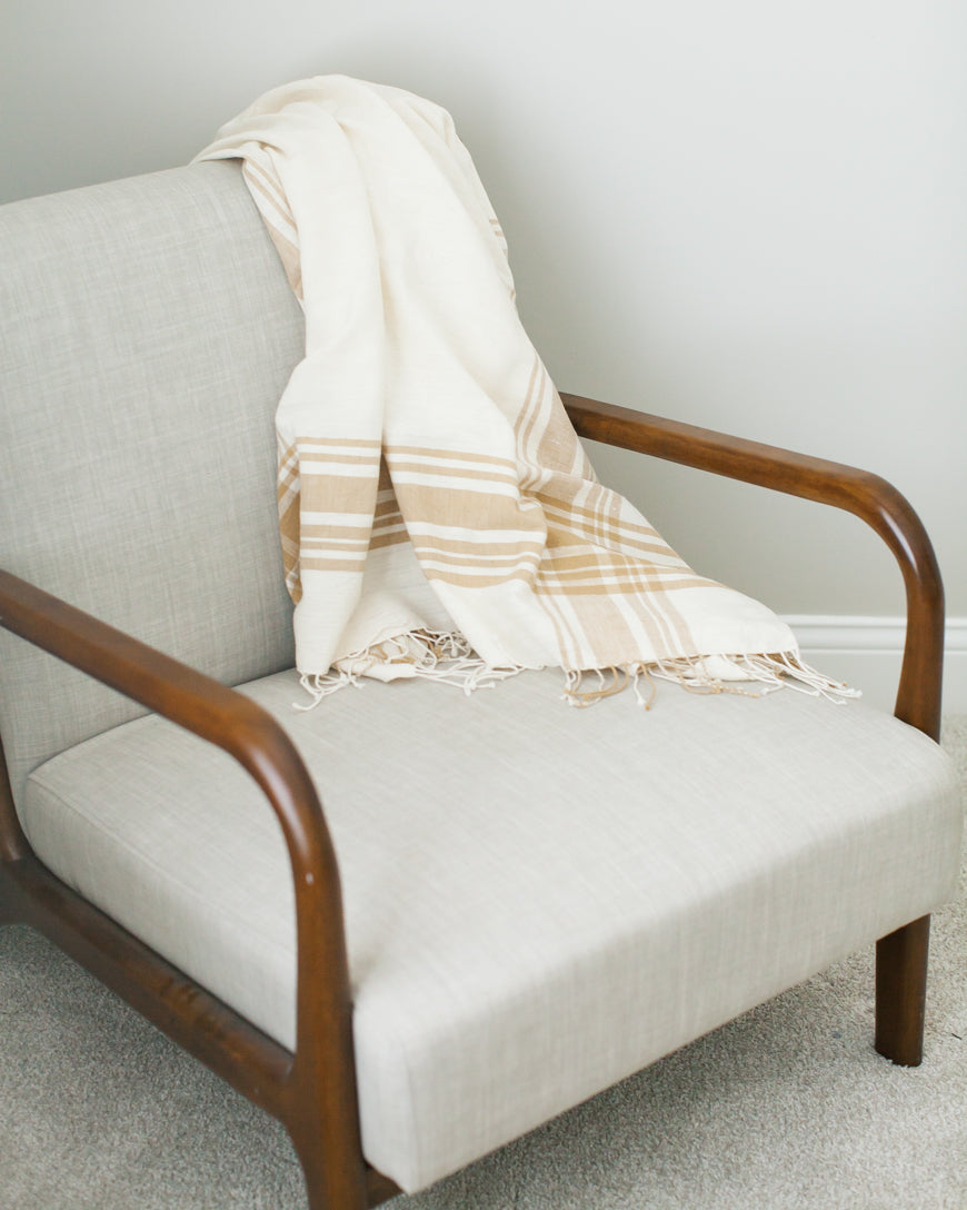 Cabin Hatch Cotton Throw Blanket in - Blankets photo