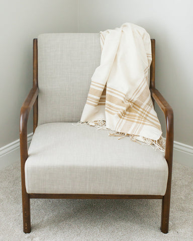 Cabin Hatch Cotton Throw Blanket in - Blankets photo