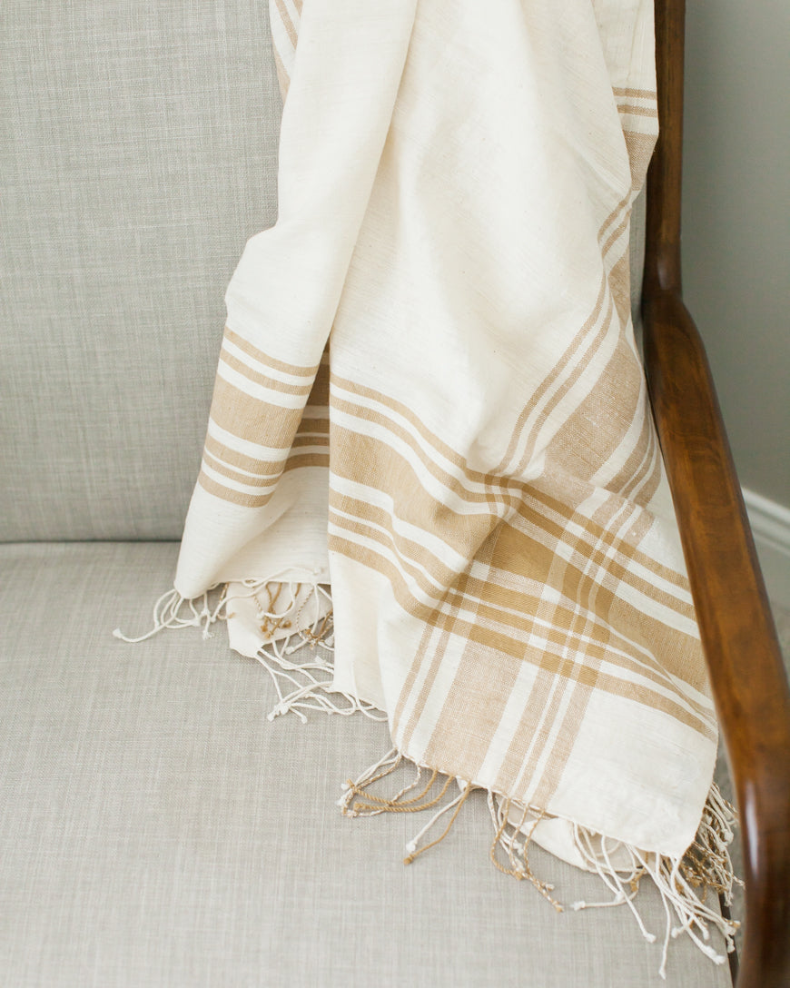 Cabin Hatch Cotton Throw Blanket in - Blankets photo