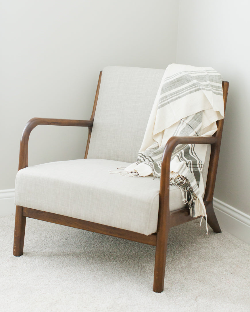 Cabin Hatch Cotton Throw Blanket in - Blankets photo