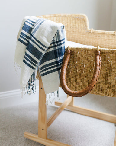 Cabin Hatch Cotton Throw Blanket in - Blankets photo