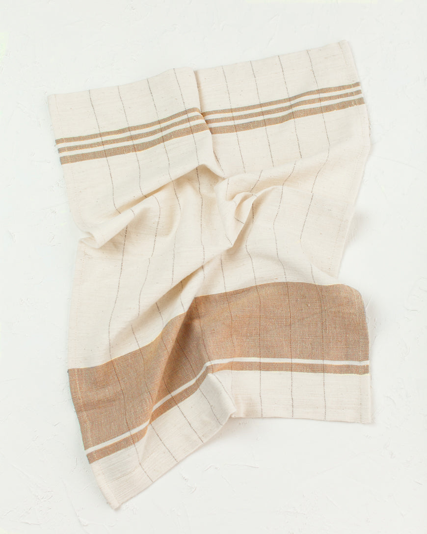 Chelsea Cotton Tea Towel in Beige - Kitchen Towels photo