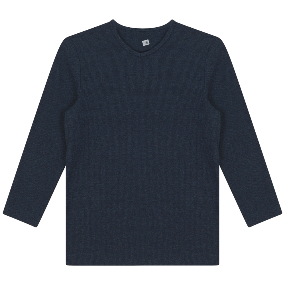 V Neck Ribbed Tee in - Ladies Pullover photo