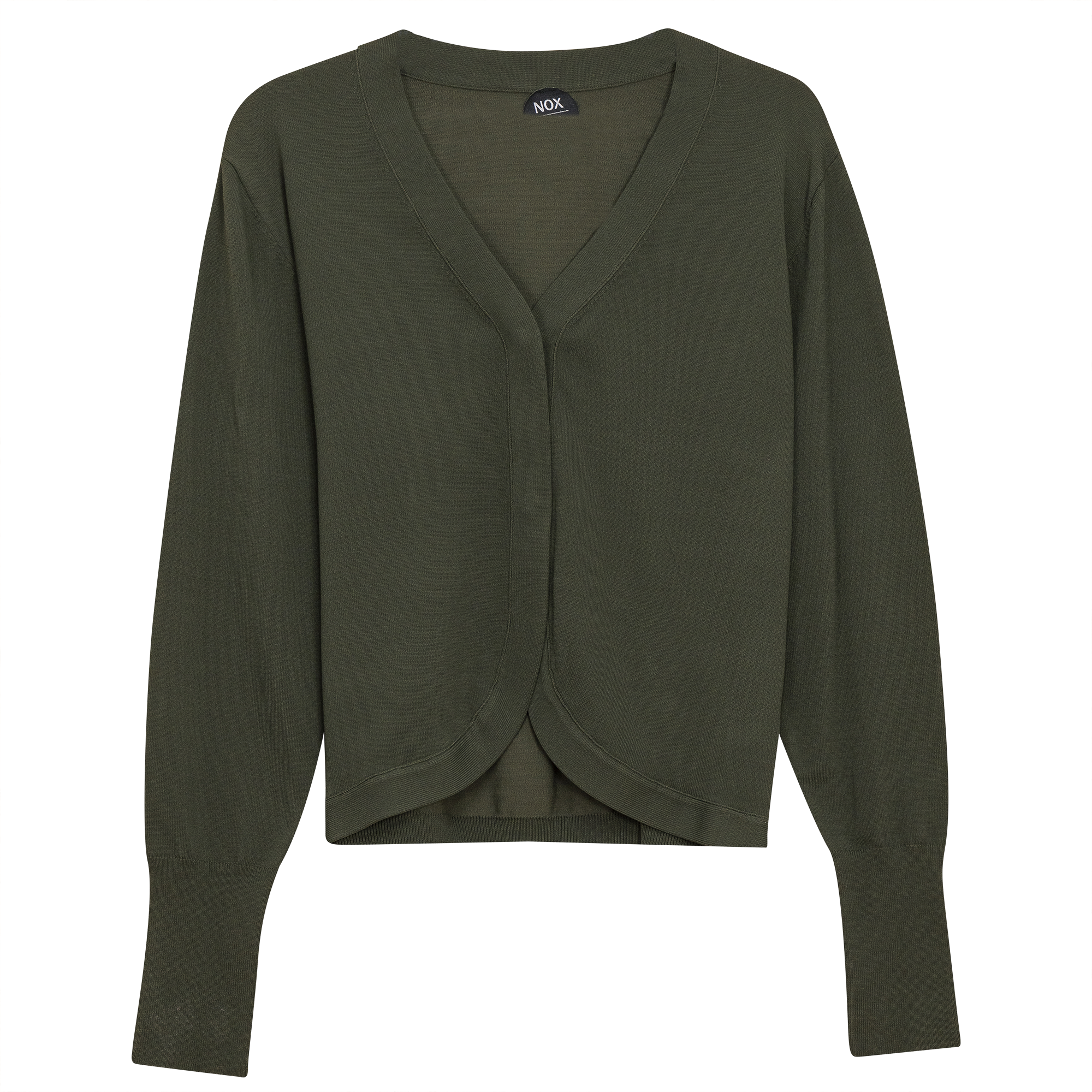 Crop Knit Cardigan in Olive - Teen Pullover photo