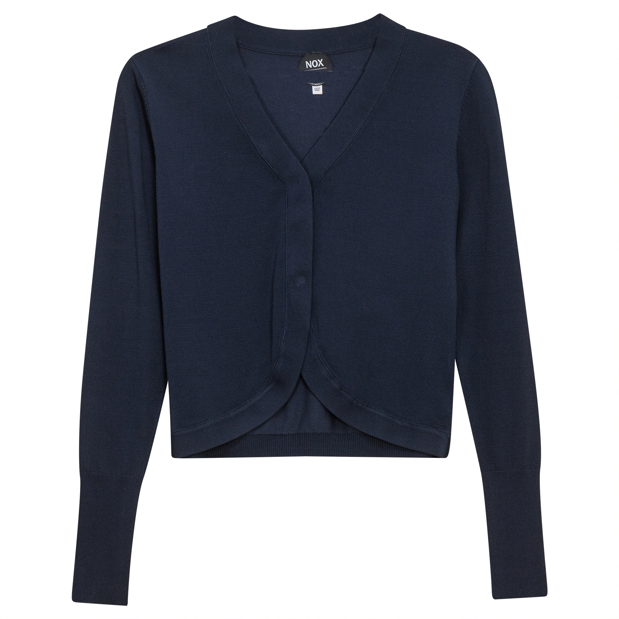 Crop Knit Cardigan in Oxford Blue - Teen Pullover photo