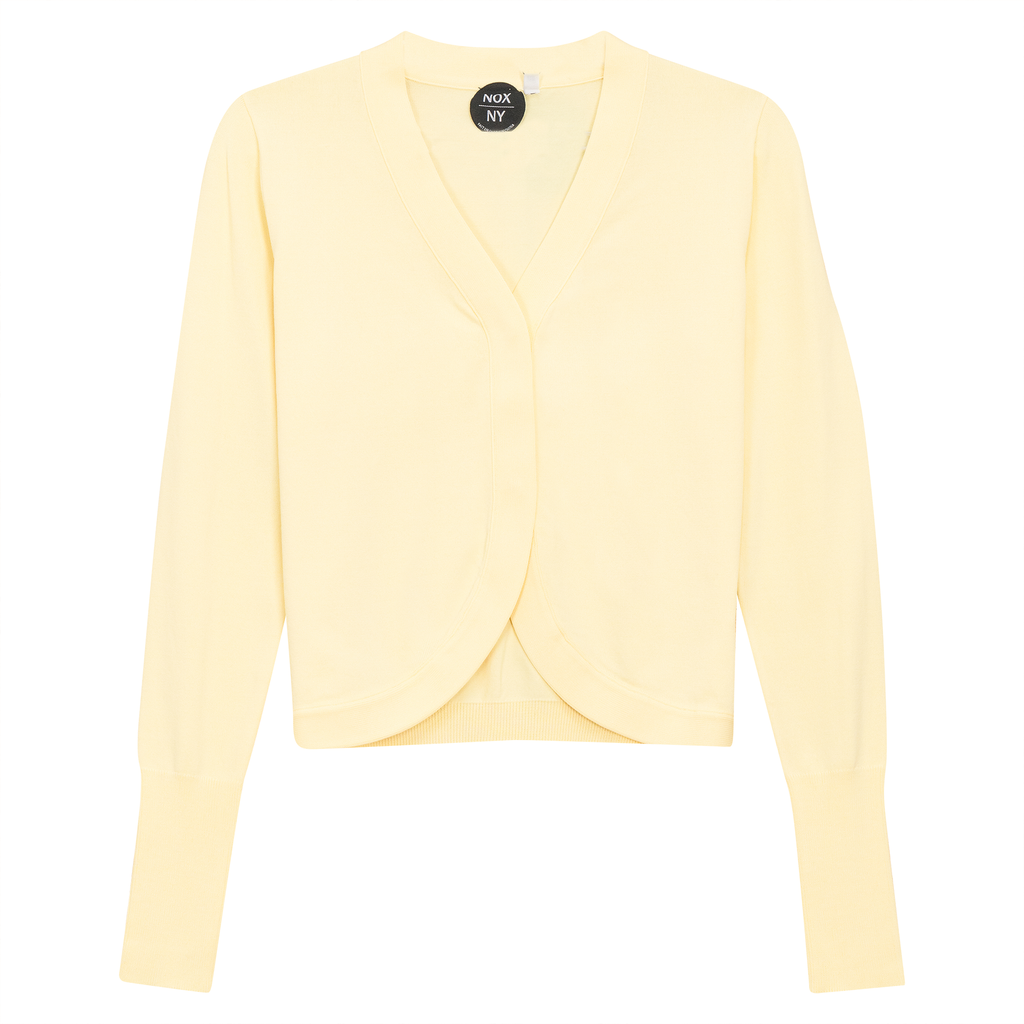 Crop Knit Cardigan in Popcorn - Teen Pullover photo