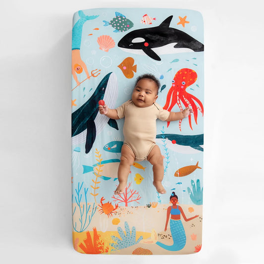 Beyond The Reef Standard Size Crib Sheet in - Crib sheets photo