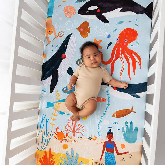 Beyond The Reef Standard Size Crib Sheet in - Crib sheets photo