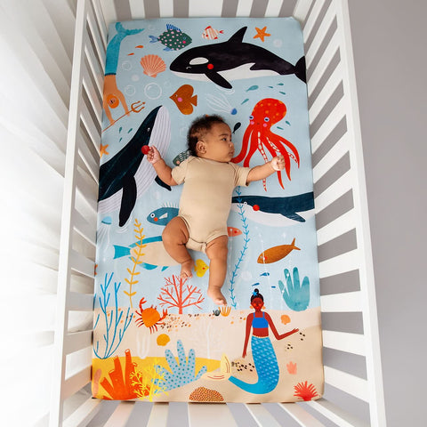 Beyond The Reef Standard Size Crib Sheet in - Crib sheets photo