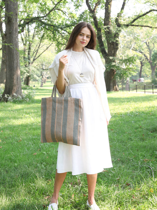 Dora Jute Tote Bag - Pale Green in - Handbag & Wallet Accessories photo