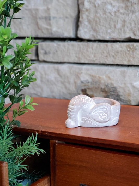 Terracotta Tea Light Candle Holder - Elephant in - photo