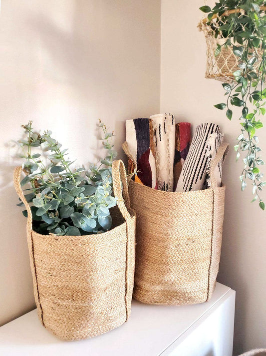 Kata Basket with handle - Natural in - STORAGE photo