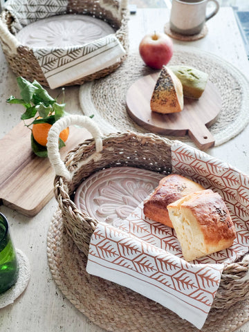 KORISSA Bread Warmer & Basket - Flower in - KITCHEN photo